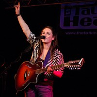 Scottish singer-songwriter Sandi Thom achieved her first and only top 10 single this year with "I Wish I Was a Punk Rocker (With Flowers in My Hair)", which spent a week at number-one in June and became the year's fifth best-selling single. Sandi2008Live.jpg