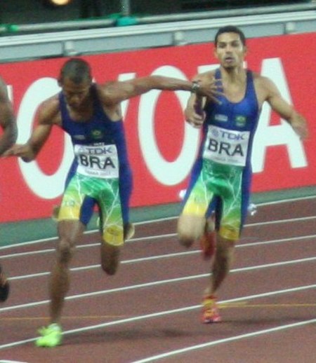 Sandro Viana (left) at the 2007 World Championships