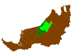 Location of செபாவு மாவட்டம்