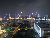 A view of the Puxi skyline, across the river from Pudong