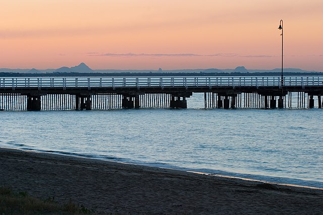 Shorncliffe pier in the evening