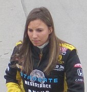 De Silvestro at the Indianapolis Motor Speedway in 2010 Simona de Silvestro 2010 Indy 500 Practice Day 1.JPG