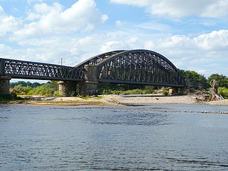 The Coastal route opened in 1886, crossing the Spey by viaduct near Garmouth. Speymouth Railway Viaduct.jpg