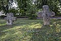 Two stone crosses