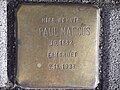 "Hier wohnte Paul Marcus, Jg. 1882, ermordet 9.11.1938"