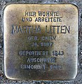 Stolperstein Strelitzer Str 46 (Neustrelitz) Martha Litten.jpg