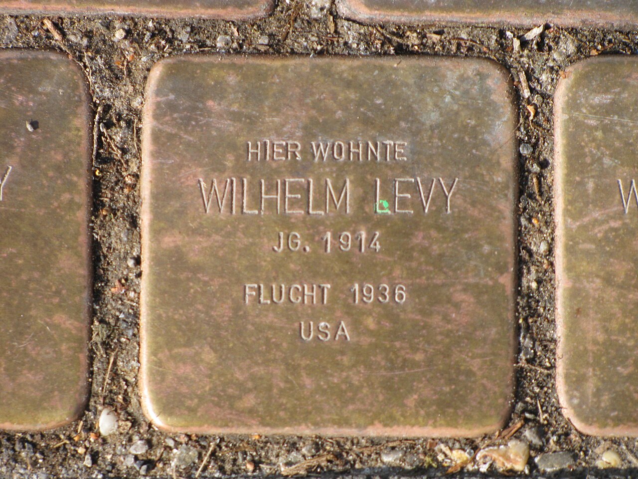 Stolperstein für Wilhelm Levy