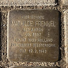 Stolperstein für Mathilde Frenkel in Hannover