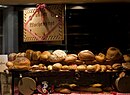 Selection of bread in a Swiss shop