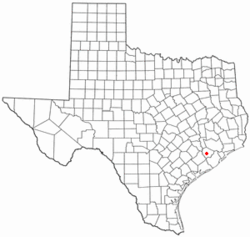 Местоположение Pleak, Техас 