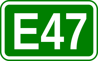 <span class="mw-page-title-main">European route E47</span> Road in trans-European E-road network