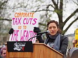 speaking at 2018 Tax March