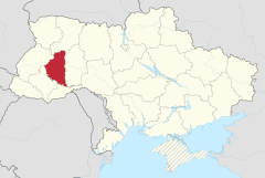 Ternopil in Ukraine (claims hatched).svg
