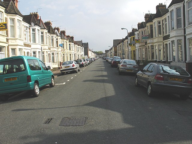 Tewkesbury Street in Cathays