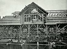 The Hume Mill under construction atop the new dam The-Big-Mill-at-Hume-under-construction.jpg