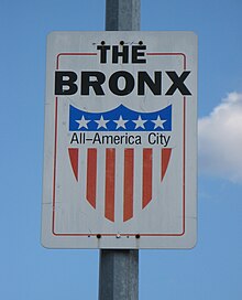 The Bronx – All-America City sign