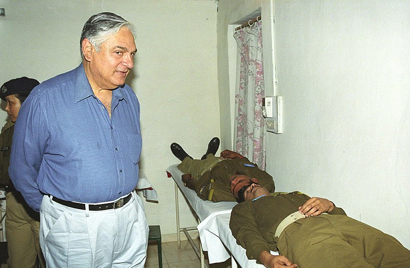 File:The Director General, Central Reserve Police Force, Shri J.K. Sinha, visiting a blood donation camp at DETT Hospital, RK Puram, after inaugurating the camp, in New Delhi on February 21, 2006.jpg