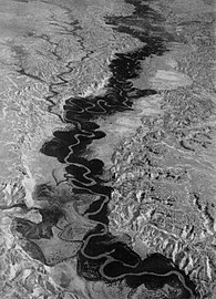 פיתולי הירדן במבט מן האוויר, 1938
