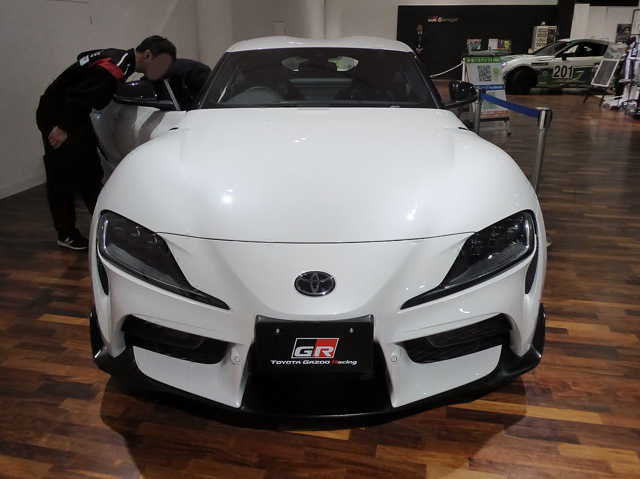 Image of The frontview of Toyota GR Supra SZ (3BA-DB82-ZSRW)