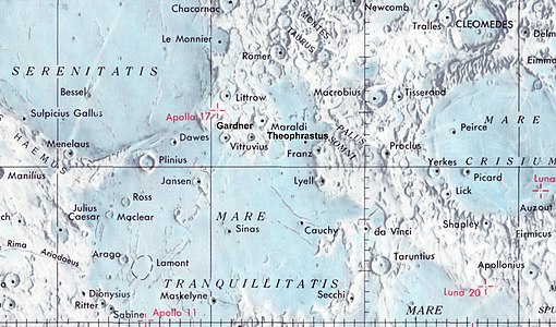 Localització de Theophrastus (centre de la imatge)