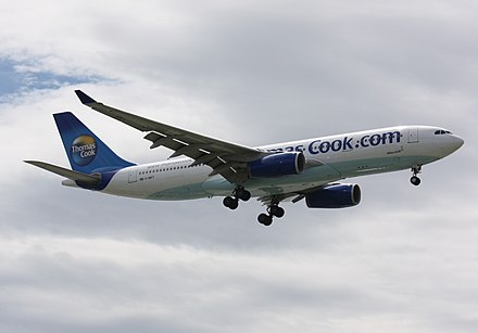 Thomas Cook Airlines Airbus A330 at Vancouver International Airport in May 2008 Thomas-Cook-A330-243-YVR.jpg