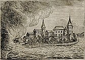 Engraving of the Woldegk tornado