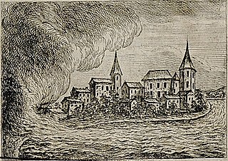 Engraving of the Woldegk tornado