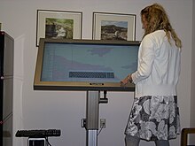 NMMR's TouchTable, a touch-sensitive map collaboration tool Touchtable1.jpg