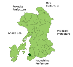 津奈木町位置图