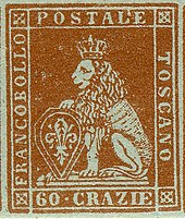 Fournier forgery of 60 crazie stamp from 1852 Tuscany9fake.jpg