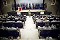 US Navy 071004-N-0696M-362 Adm. Mike Mullen, chairman of the Joint Chiefs of Staff, holds an all hands call with members of the 25th Infantry Division deployed to Forward Operating Base Speicher.jpg
