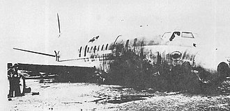 DC-8 wreckage after the accident United Air Lines N8040U after accident2.jpg