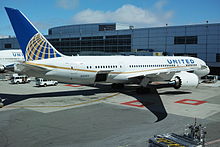 Un Boeing 787-8 de United Airlines.