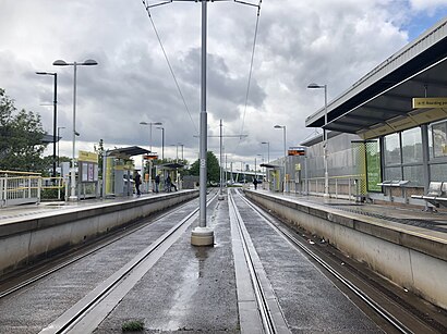 How to get to Velopark tram stop with public transport- About the place