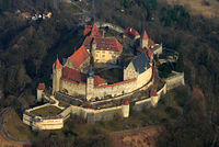 Aerial view of the Veste Coburg