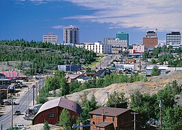 Yellowknife, de hoofdstad van Northwest Territories