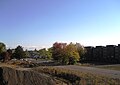 St. Charles Apartments and some rowhomes to the left, in the Villebois development in w:Wilsonville, Oregon, USA, in Fall 2009.