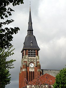 Villers-Bretonneux kirke (klokketårn) 1.jpg