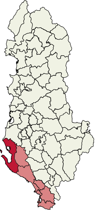 Vlorë kommune innafor regionen Vlorë