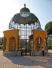 Aviary in the gardens of Schönbrunn Palace in Vienna, Austria