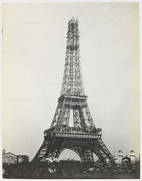 File:Vue de la tour Eiffel en construction lors de l'Exposition universelle de 1889, 7ème arrondissement, Paris, PH73416.jpg