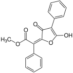 acide Vulpinic formule structurale V1.svg