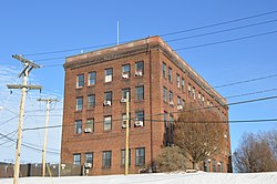 Wheeling and Lake Erie headquarters in Brewster. This was also the headquarters of the original W&LE. W&LE building in Brewster.jpg