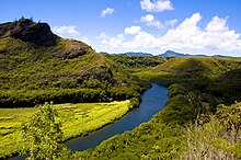 Wailua River, Kauai, dove sono state girate le scene iniziali.