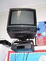 Wall-mounted Zenith TV and VCR