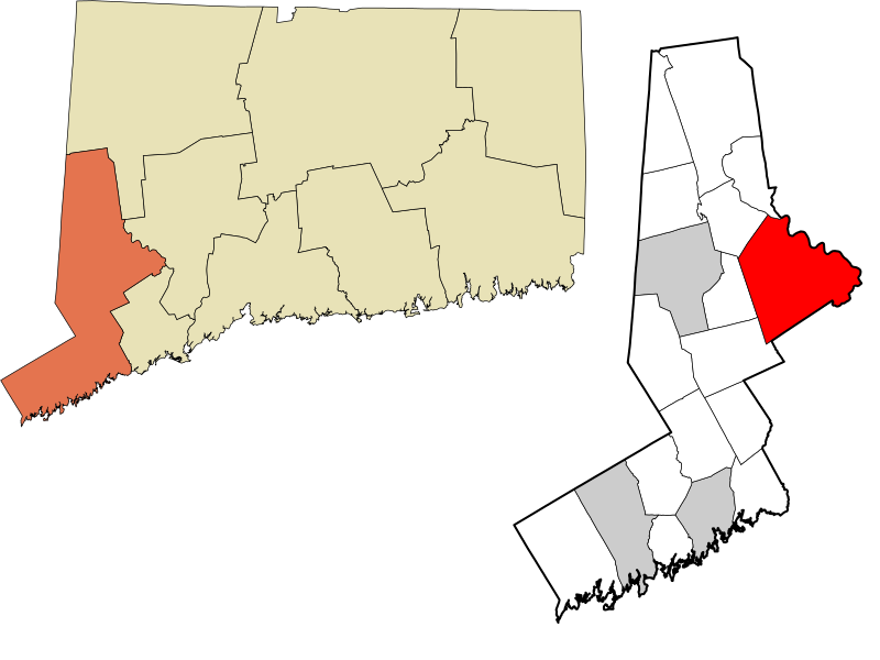 File:Western Connecticut incorporated and unincorporated areas Newtown highlighted.svg