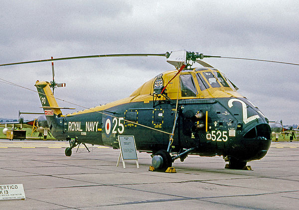 An operational Fleet Air Arm Westland Wessex HAS.1 of 737 Squadron NAS at RNAS Yeovilton in 1966. The PO code indicates the squadron base at RNAS Port