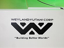 Logo and slogan of the fictional evil Weyland-Yutani corporation from the Alien franchise Weyland-Yutani cryo-tube.jpg