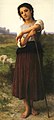 Young Shepherdess Standing by William-Adolphe Bouguereau