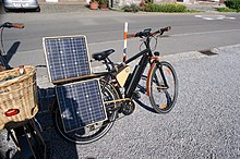 Solar bicycle in Wolfurt, Vorarlberg, Austria (2020) Wolfurt-solar E-Bicycle-01ASD.jpg